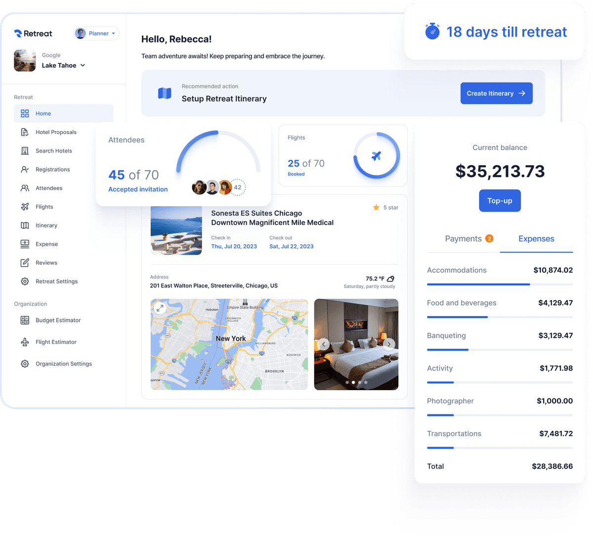 Retreat Dashboard