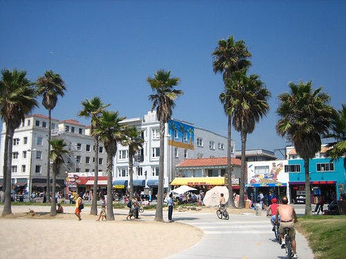 Afternoon activity at Venice Beach
